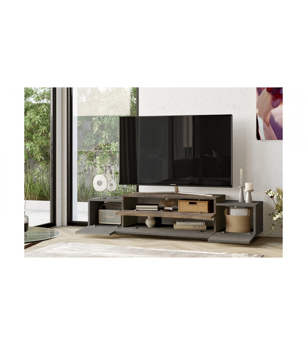Mueble de TV FONDA bronce 140 cm Mueble de TV FONDA bronce 140 cm