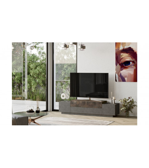 Mueble de TV FONDA bronce 140 cm