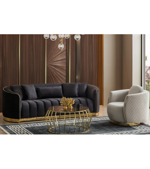 Ensemble canapé et fauteuil ARIZONA vert