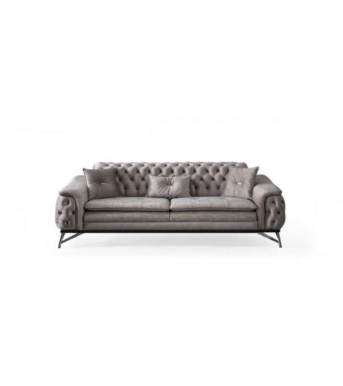 3-zits slaapbank en fauteuil EMERAUDE