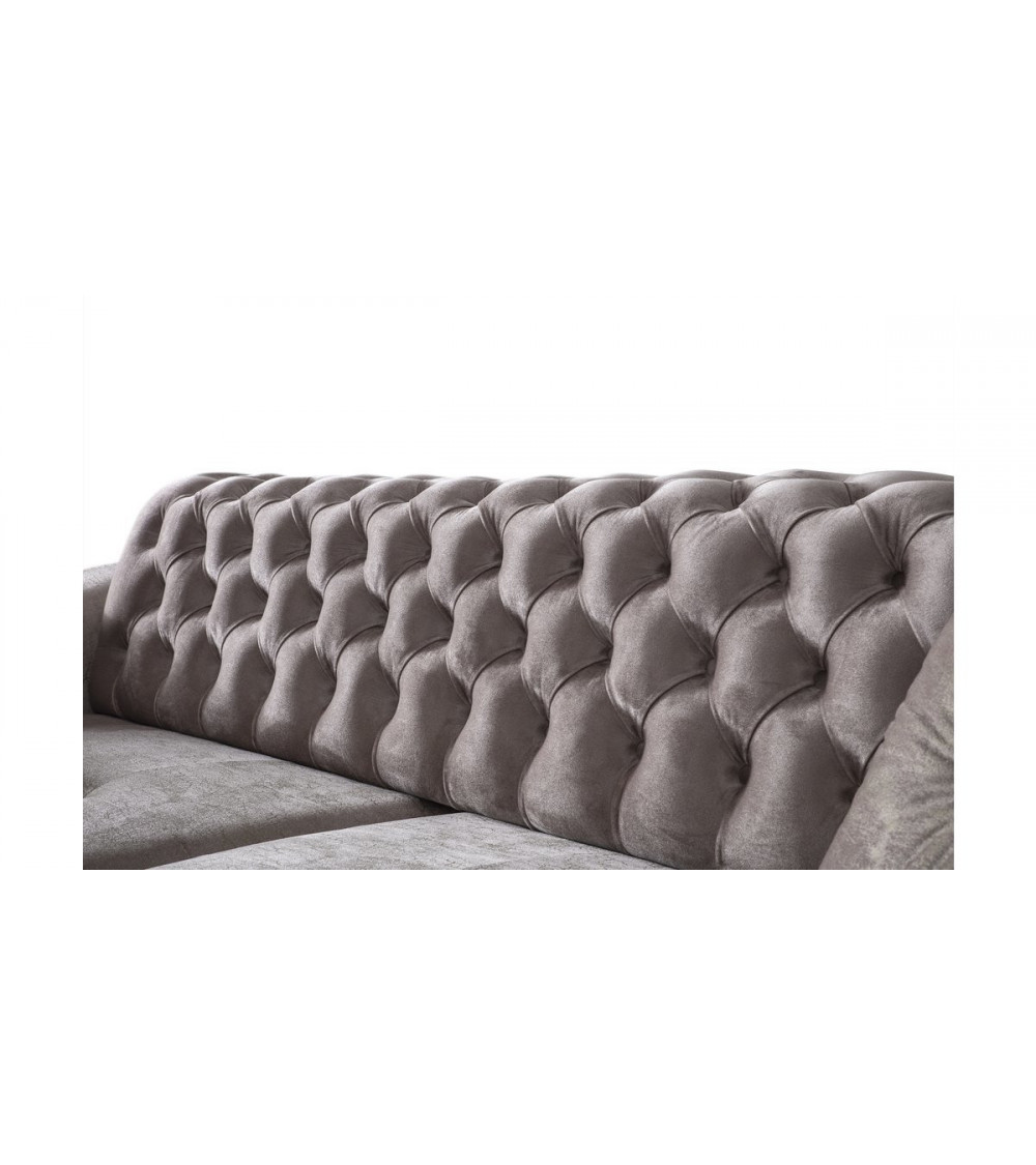 Ensemble canapé convertible 3 places et fauteuil EMERAUDE
