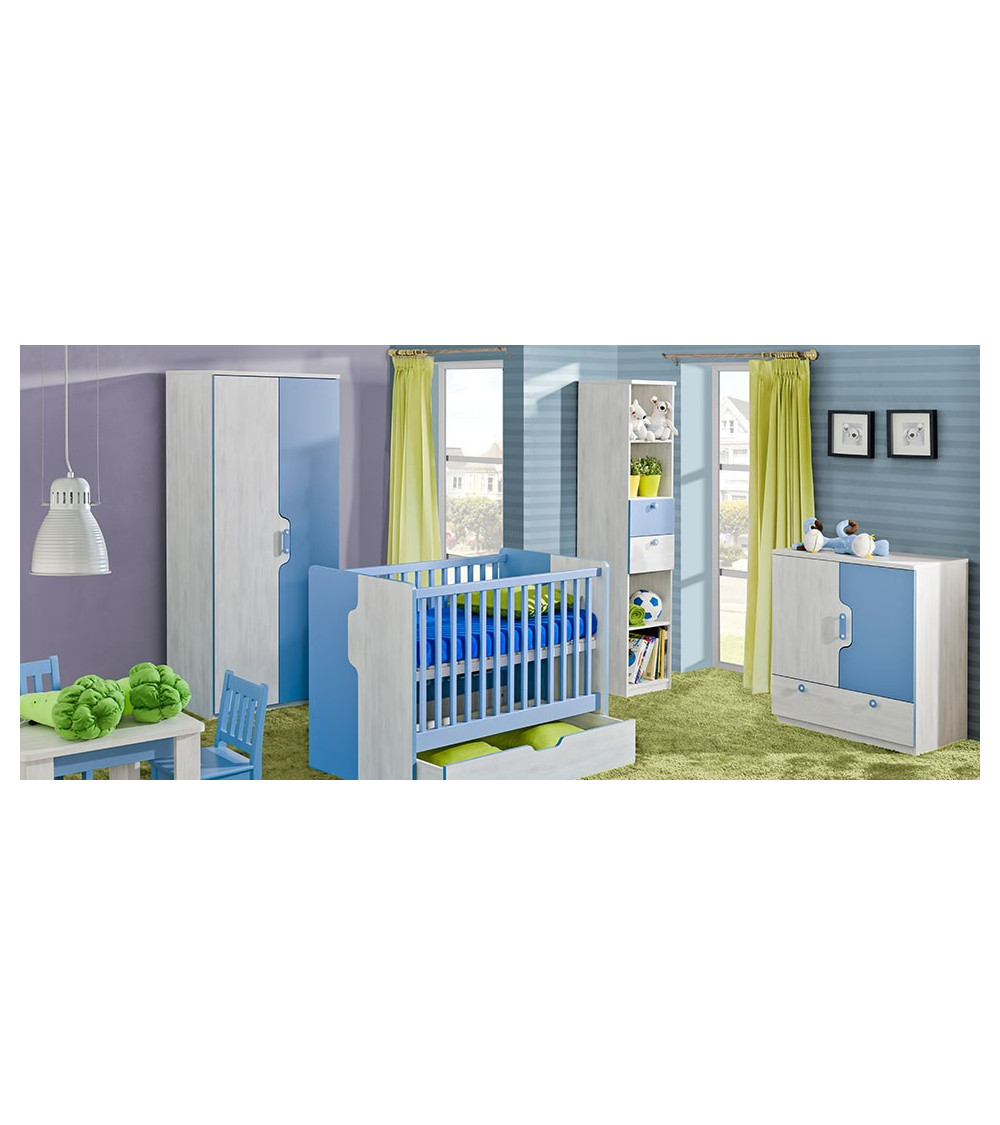 Baby cot bed 60*120cm NUKI blue