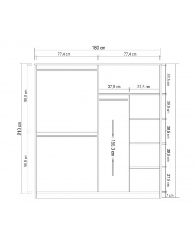 Dormitorio de adulto completo BONICA