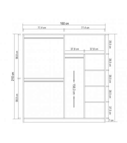 Chambre adulte complète SILVA