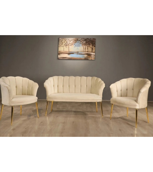 Ensemble canapé et fauteuil ARIZONA vert