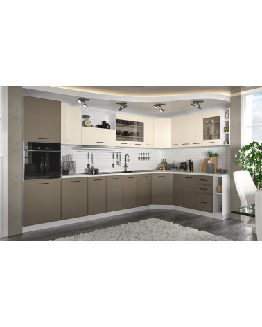 Conjunto muebles de cocina en L HENNELLY 450 cm