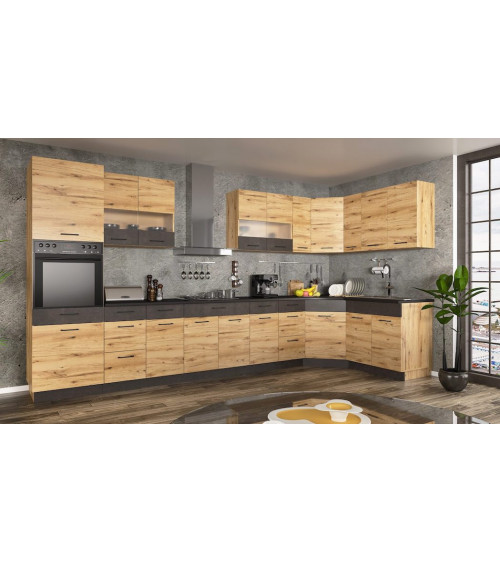 Tutti cucina ZAKAN 480 cm con isola 200 cm