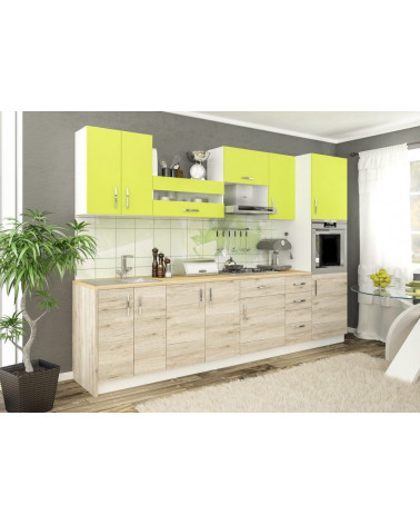 Conjunto muebles de cocina GAMMA blanco 260 cm