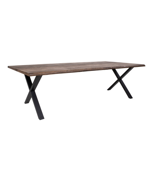 Mesa de comedor TOULON roble gris humo 300x100 cm