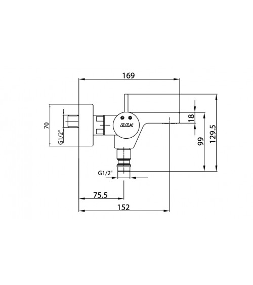 Mitigeur baignoire PURITY chrome