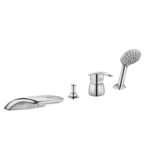 Mitigeur combiné baignoire-douche MIX CUBIC chrome
