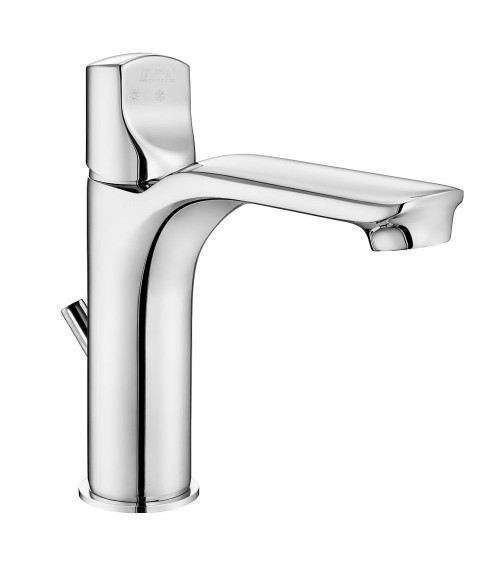 Mezclador monomando MYRA - función de economia de agua con desagüe automático cromado