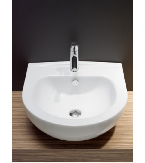 Lavabo sobre encimera Bergamo 59x39cm Blanco brillo