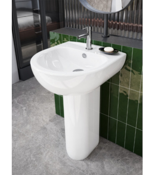 Lavabo sobre encimera NAUTILUS COMPACT blanco