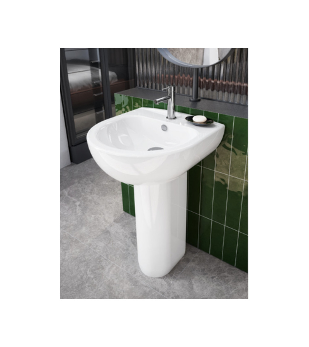 Lavabo sobre encimera NAUTILUS COMPACT blanco