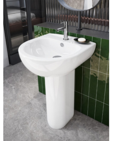 Lavabo sobre encimera NAUTILUS COMPACT blanco