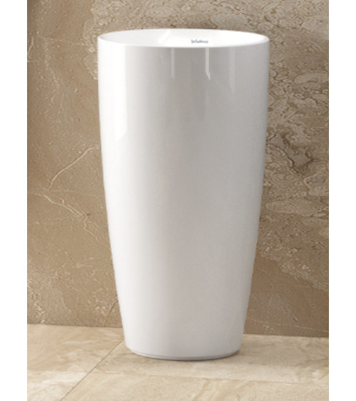 Vasque avec colonne TWO COMPACT KOBE blanc