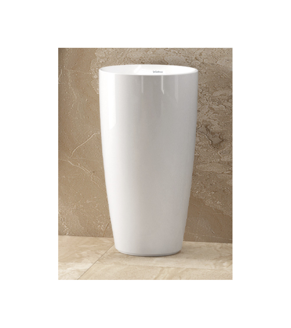 Vasque avec colonne TWO COMPACT KOBE blanc