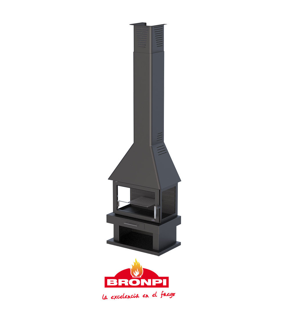 Poêle à bois CABIMAS 4 faces vitrées 16 kW Poêle à bois CABIMAS 4 faces vitrées 16 kW