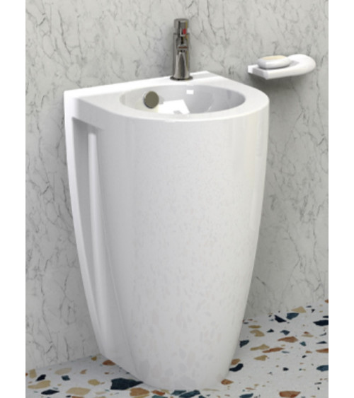 Lavabo totem TWO COMPACT blanco