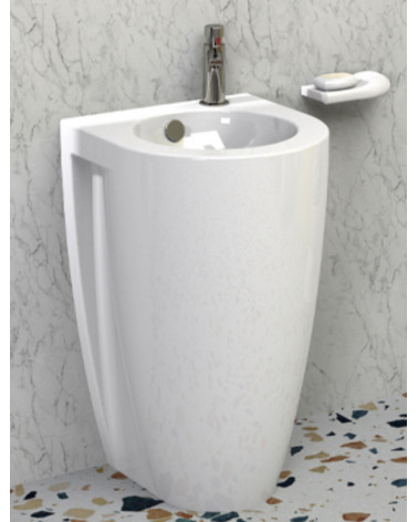 Lavabo totem TWO COMPACT blanco