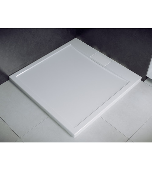 Piatto doccia Barone 90x90x5.5 bianco rotondo acrilico di 1/4 cm