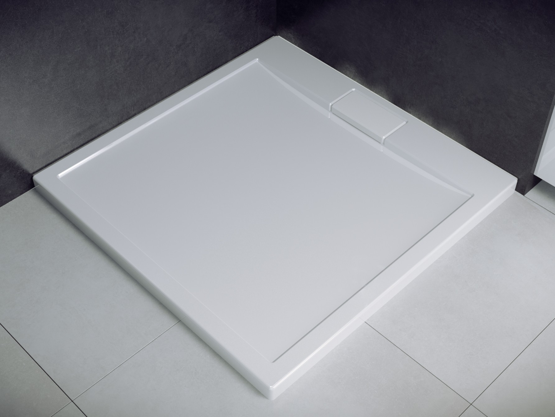 Plato de ducha extraplano AXIM ULTRASLIM rectangular 100/110/120/130/140 x 89/90 cm blanco