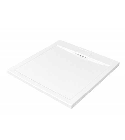 Piatto doccia Barone 90x90x5.5 bianco rotondo acrilico di 1/4 cm