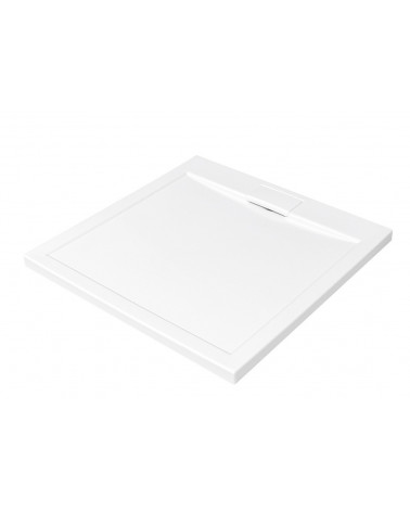 Piatto doccia Barone 90x90x5.5 bianco rotondo acrilico di 1/4 cm