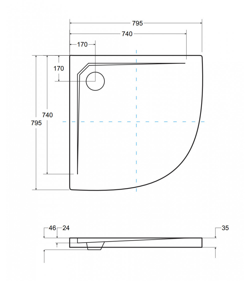 Receveur de douche extra-plat AXIM ULTRASLIM semi-circulaire 80x80 cm et 90x90 cm blanc Receveur de douche extra-plat AXIM ULTRASLIM semi-circulaire 80x80 cm et 90x90 cm blanc