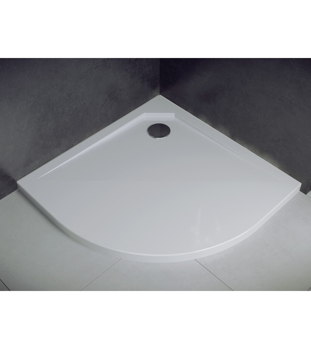 Receveur de douche extra-plat AXIM ULTRASLIM semi-circulaire 80x80 cm et 90x90 cm blanc Receveur de douche extra-plat AXIM ULTRASLIM semi-circulaire 80x80 cm et 90x90 cm blanc