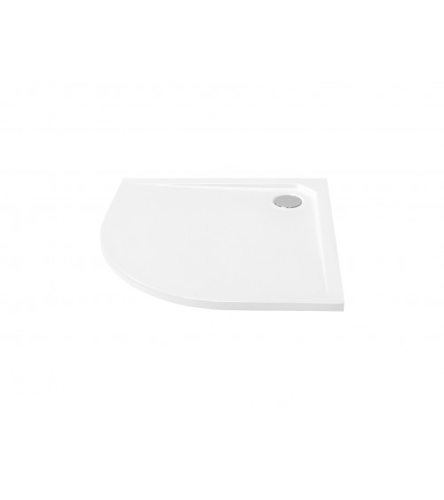 Receveur de douche extra-plat AXIM ULTRASLIM semi-circulaire 80x80 cm et 90x90 cm blanc