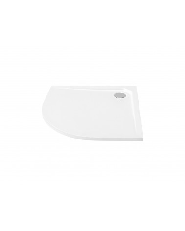 Receveur de douche extra-plat AXIM ULTRASLIM semi-circulaire 80x80 cm et 90x90 cm blanc