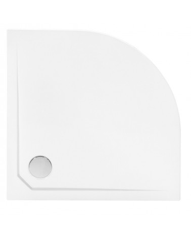 Receveur de douche extra-plat AXIM ULTRASLIM semi-circulaire 80x80 cm et 90x90 cm blanc