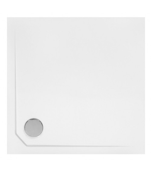 Piatto doccia Barone 90x90x5.5 bianco rotondo acrilico di 1/4 cm