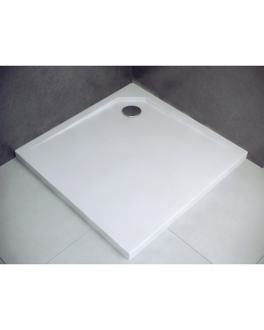 Plato de ducha extraplano AXIM ULTRASLIM cuadrado 80x80 cm et 90x90 cm blanco
