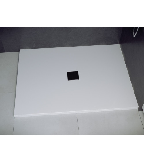 Piatto doccia Barone 90x90x5.5 bianco rotondo acrilico di 1/4 cm