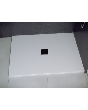 Piatto doccia Barone 90x90x5.5 bianco rotondo acrilico di 1/4 cm