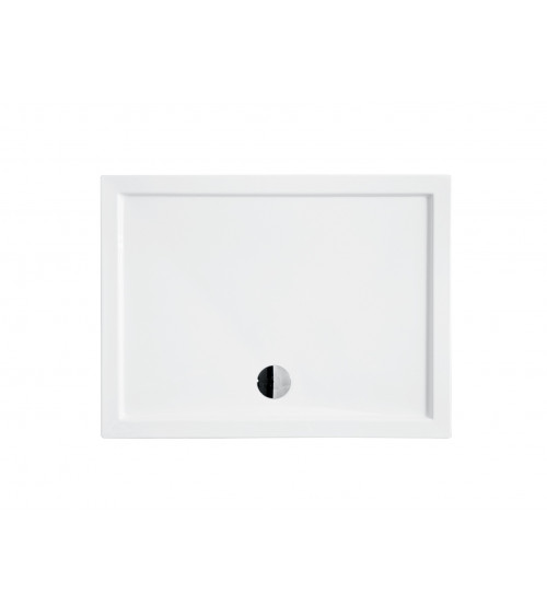 Piatto doccia Barone 90x90x5.5 bianco rotondo acrilico di 1/4 cm