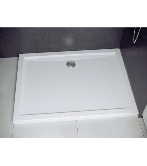 Plato de ducha extraplano AXIM ULTRASLIM rectangular 100/110/120/130/140 x 80/90 cm blanco