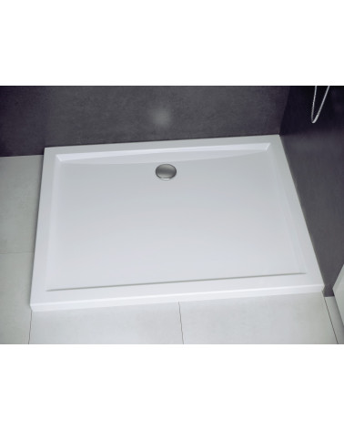 Receveur de douche extra-plat AXIM ULTRASLIM rectangulaire 100/110/120/130/140 x 80/90 cm blanc