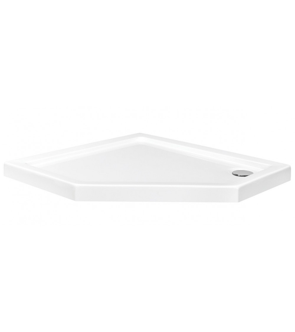 Piatto doccia Barone 90x90x5.5 bianco rotondo acrilico di 1/4 cm