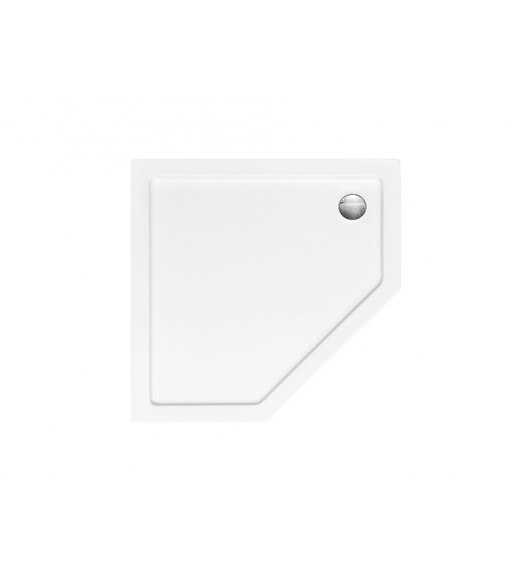 Piatto doccia Barone 90x90x5.5 bianco rotondo acrilico di 1/4 cm