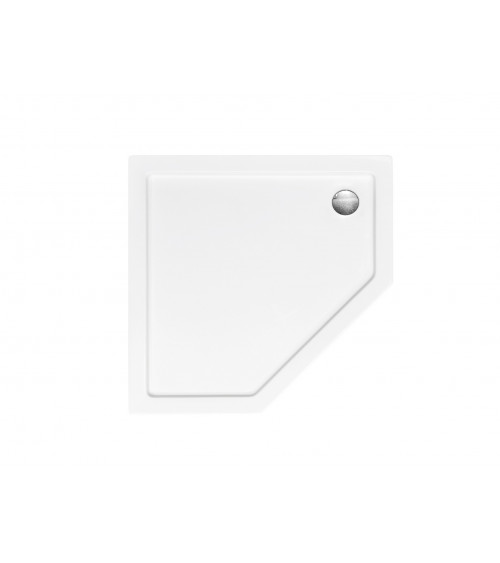 Piatto doccia Barone 90x90x5.5 bianco rotondo acrilico di 1/4 cm