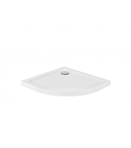 Receveur de douche extra-plat ACSO ULTRASLIM semi-circulaire 80x80 cm et 90x90 cm blanc