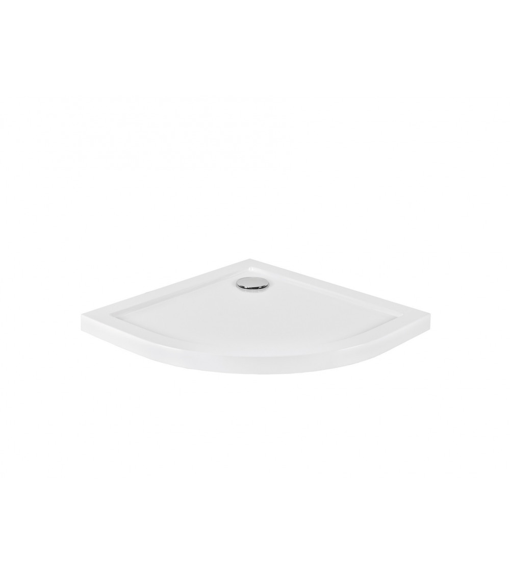 Receveur de douche extra-plat ACSO ULTRASLIM semi-circulaire 80x80 cm et 90x90 cm blanc