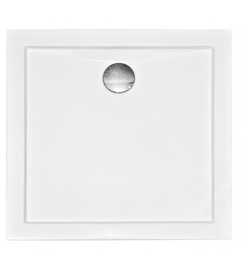 Piatto doccia Barone 90x90x5.5 bianco rotondo acrilico di 1/4 cm