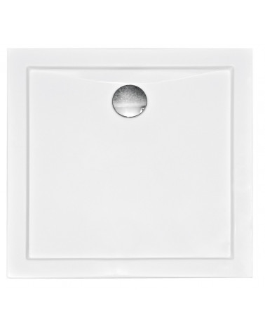 Piatto doccia Barone 90x90x5.5 bianco rotondo acrilico di 1/4 cm