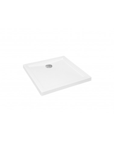 Piatto doccia Barone 90x90x5.5 bianco rotondo acrilico di 1/4 cm