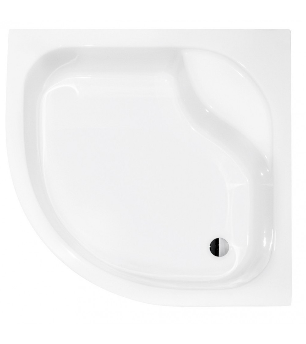 Plato de ducha extraplano ARON SLIMLINE semicircular 80x80 cm et 90x90 cm blanco